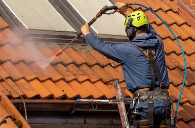 Démoussage et hydrofuge de toiture à Guissény